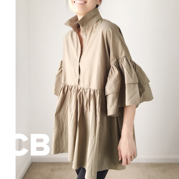 Upper east side collar flounce top - Picture 5 of 5